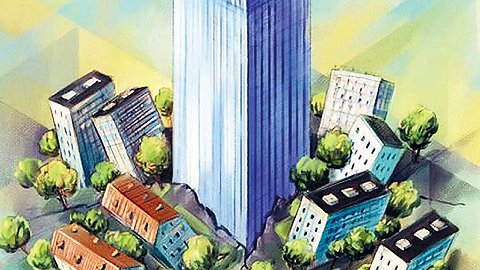 Велика Россия, а дома растут ввысь